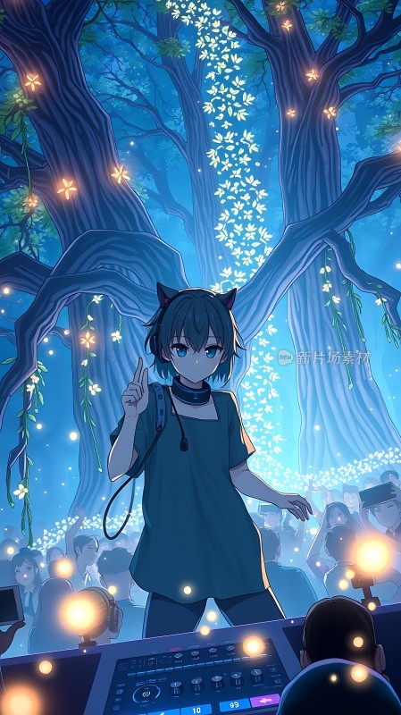 萤光森林中的音乐盛宴