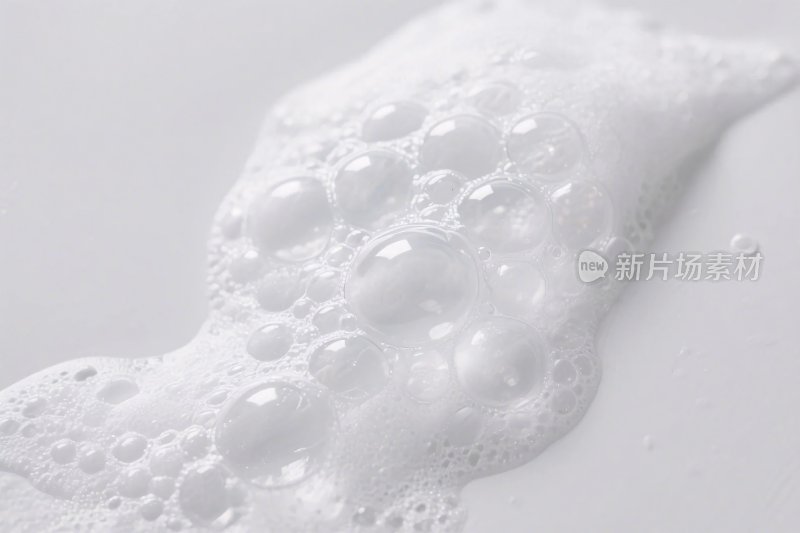 白色泡沫特写画面