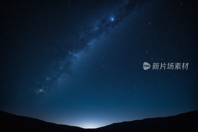 半夜一颗明亮星星的星空高清背景纹理图片