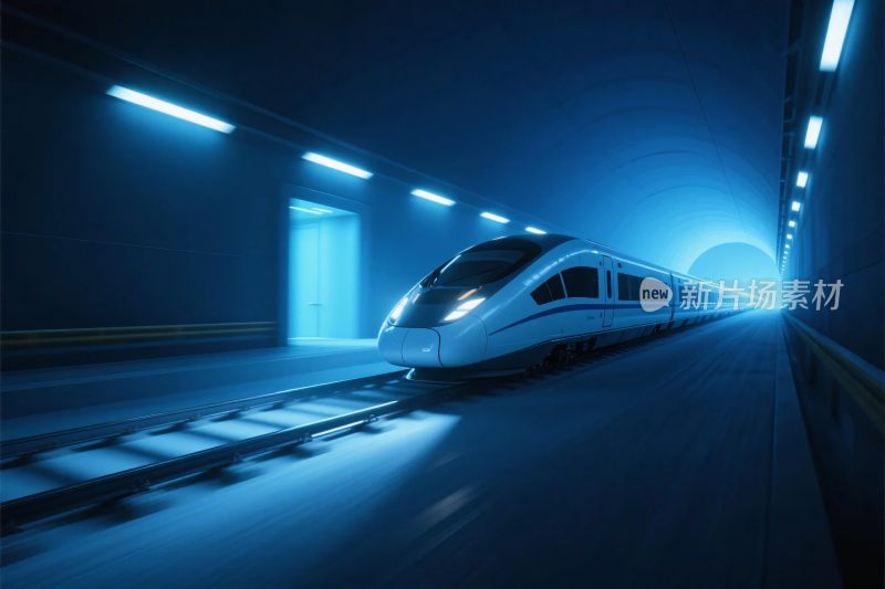 未来科技高速列车隧道