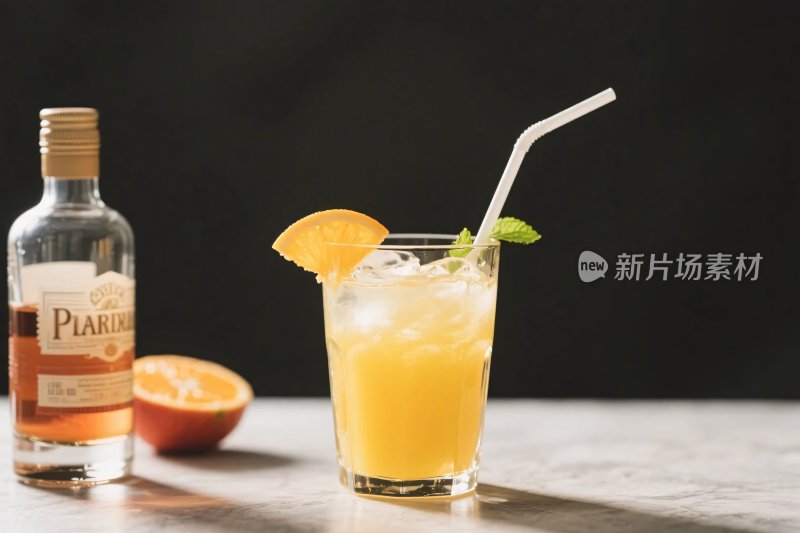 夏日饮品特写摄影图