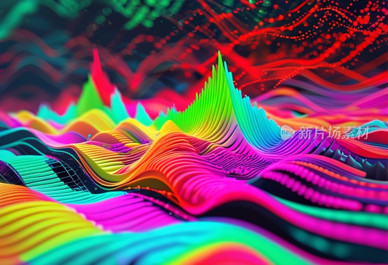 色彩斑斓声波图
