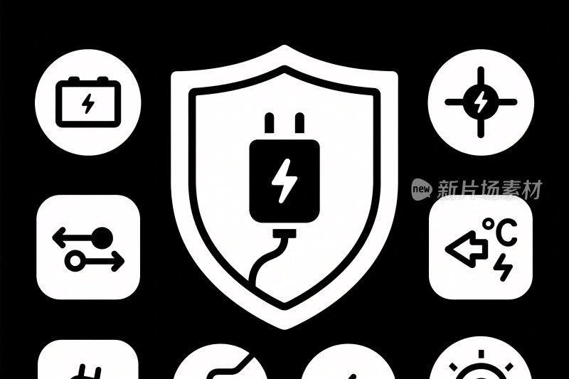 科技安全图标集