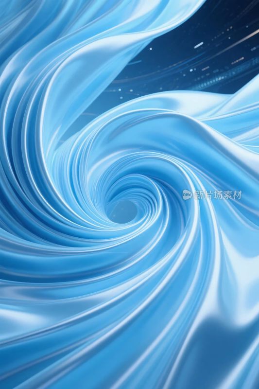 蓝色漩涡绸缎风