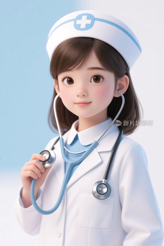 卡通护士插画