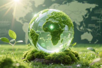 绿色地球环保插画 绿色地球环保插画