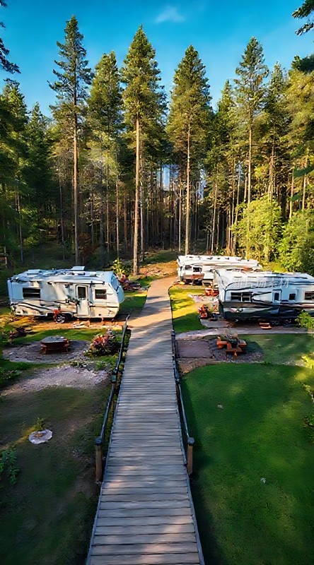 森林露营小木屋