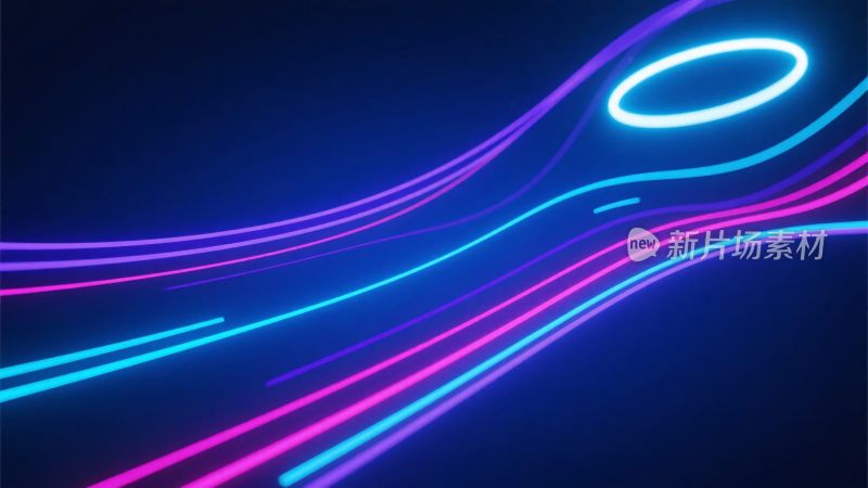 炫彩霓虹光线背景图