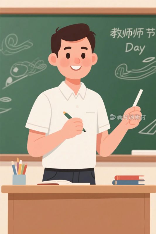 教师节教师插画