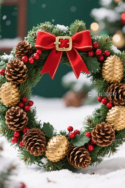 圣诞装饰花环