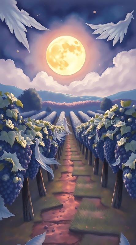 葡萄园夜月