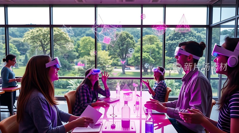 未来科技会议虚拟现实互动交流