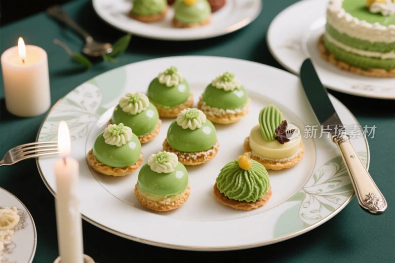 美食甜点展示场景