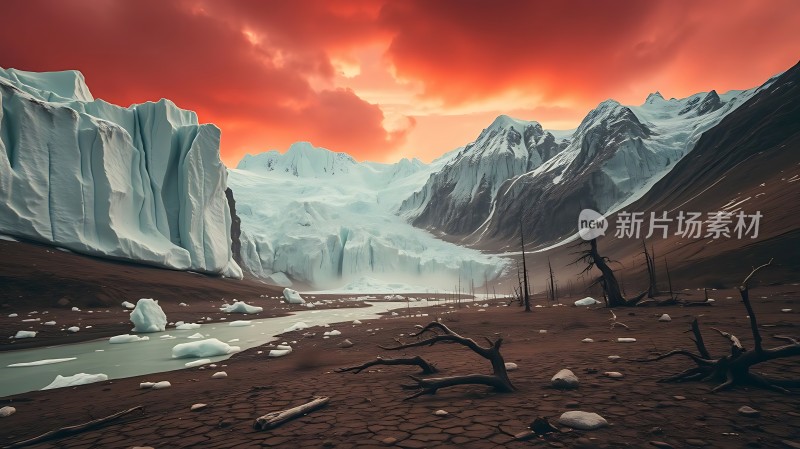 冰川之谷末日般的自然奇观