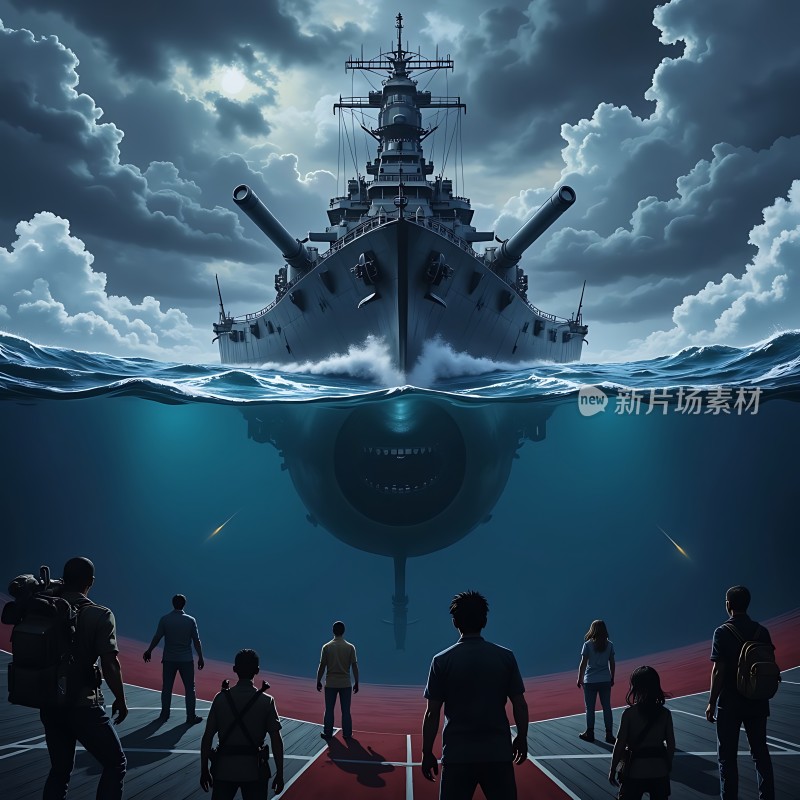 深海巨舰与神秘微笑