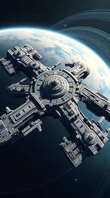 星际飞船环绕地球