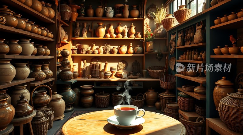 陶艺工坊里的温暖午后