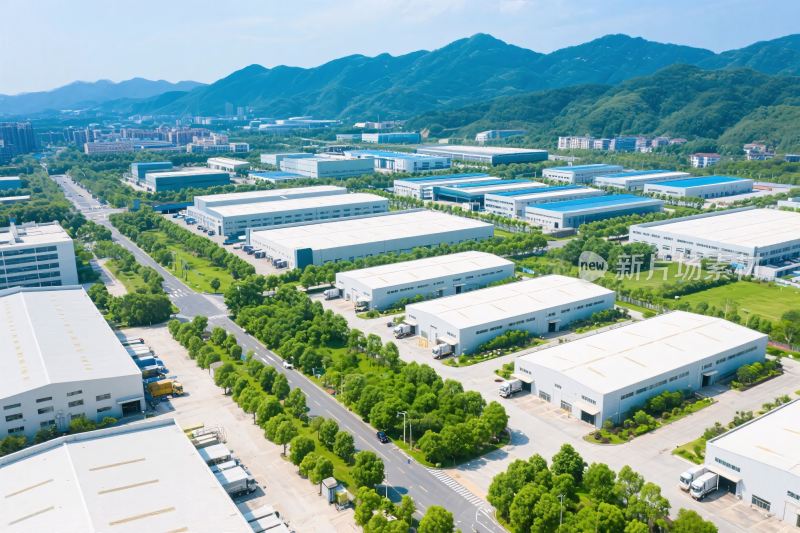 工业区空中俯瞰图