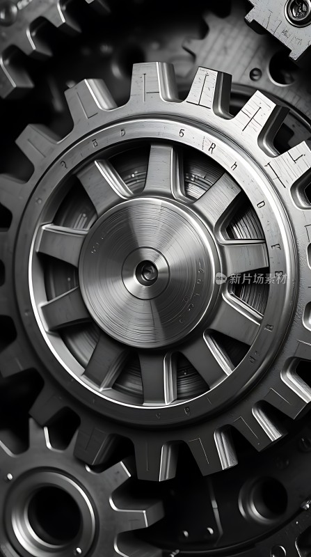 齿轮传动系统细节展示