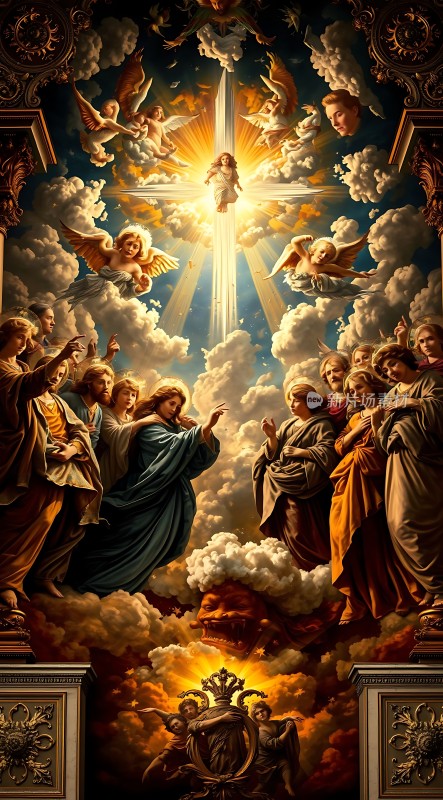 天国之光天使与圣人共舞