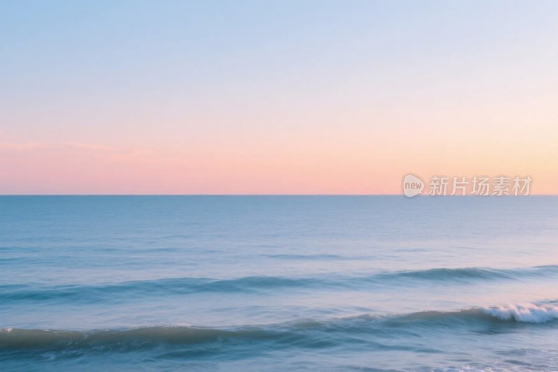 海边美丽的日落景象