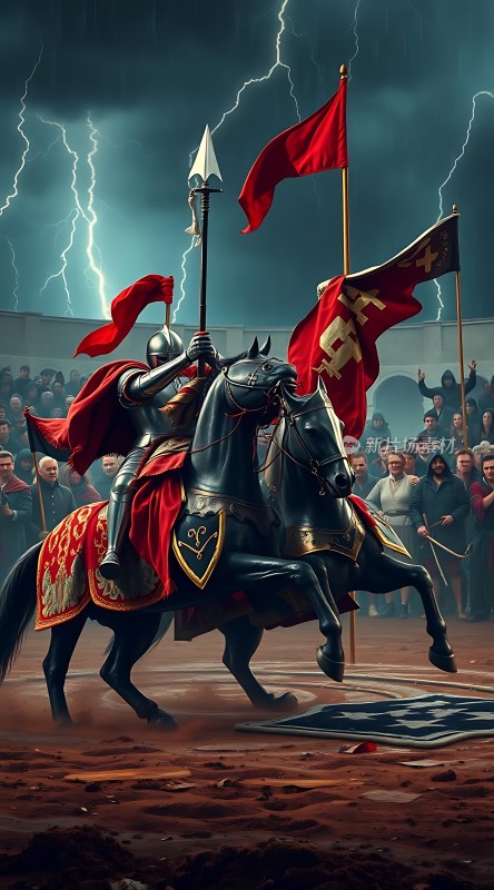 骑士与战马英勇对决