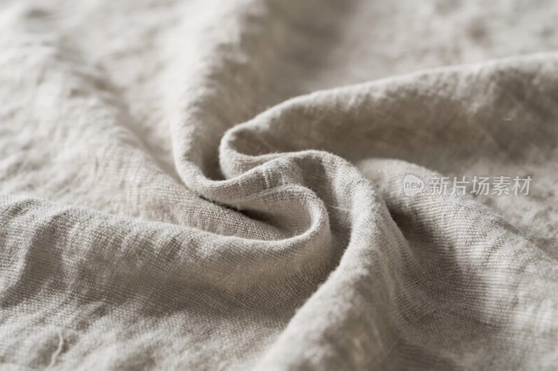 浅灰布料微皱特写