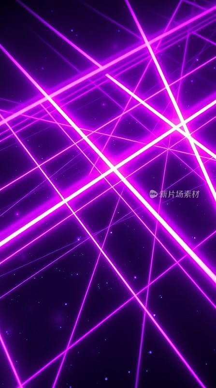 紫色光束交织的神秘空间