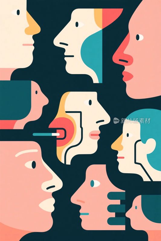 多彩人像插画集合