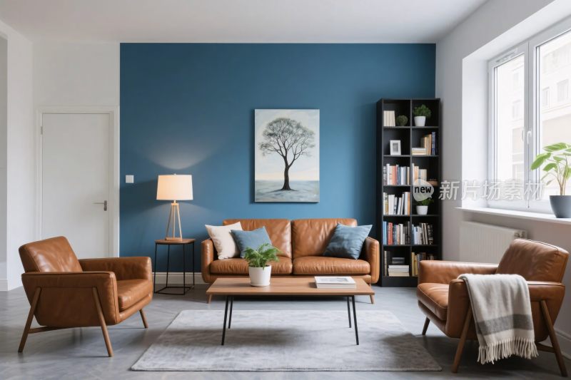 现代简约风格客厅室内场景