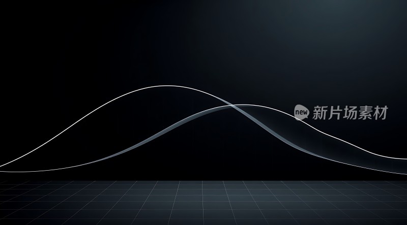 新片场素材科技感曲线设计