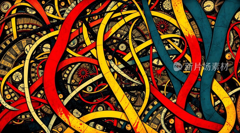 色彩交织的艺术世界