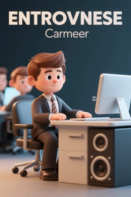 办公场景人物插画