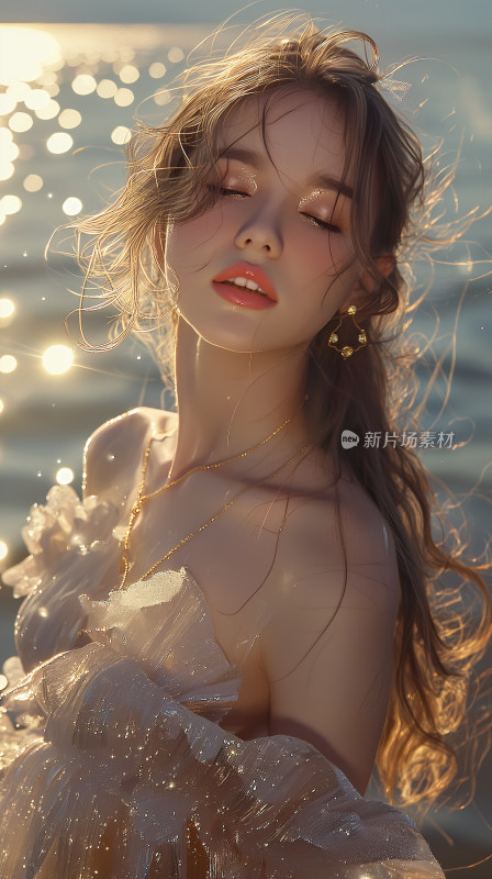 海边美女