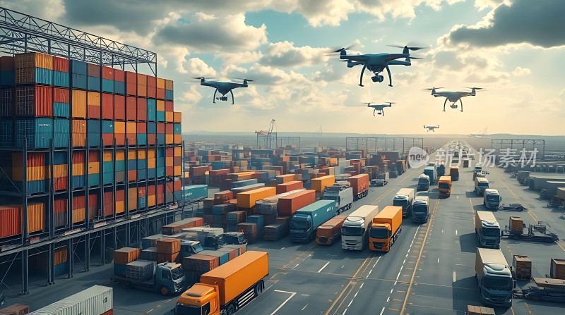 智能物流无人机与卡车协同作业