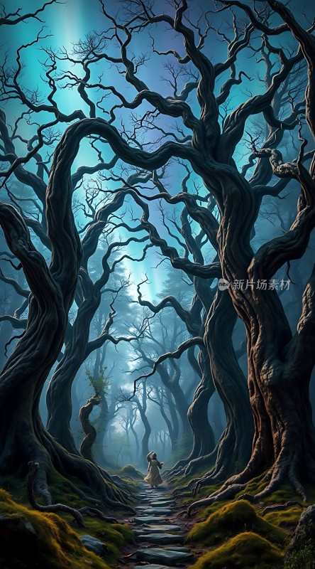 迷雾森林中的神秘小径