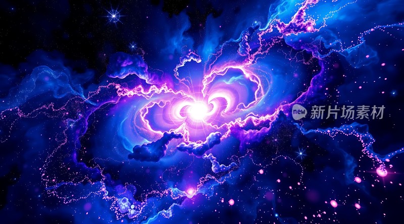 紫色星云漩涡
