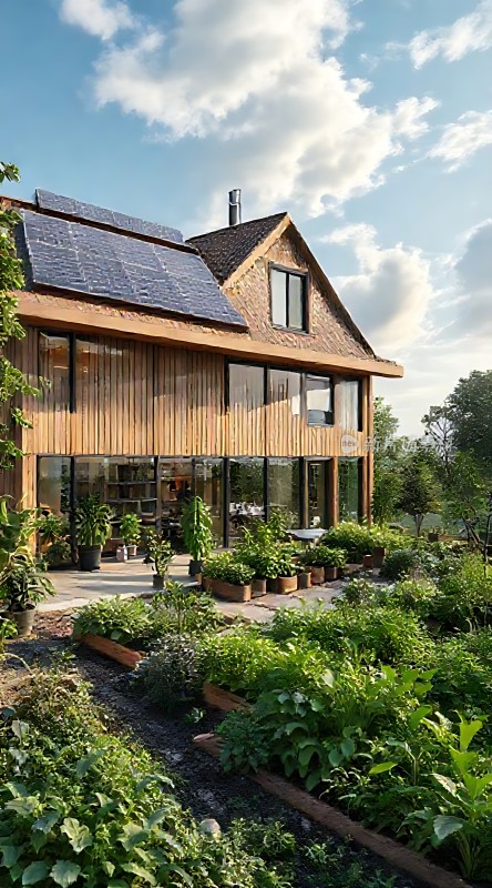 绿色家园太阳能与自然和谐共处