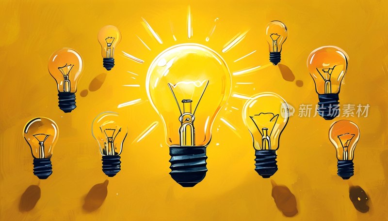 创意灵感灯泡