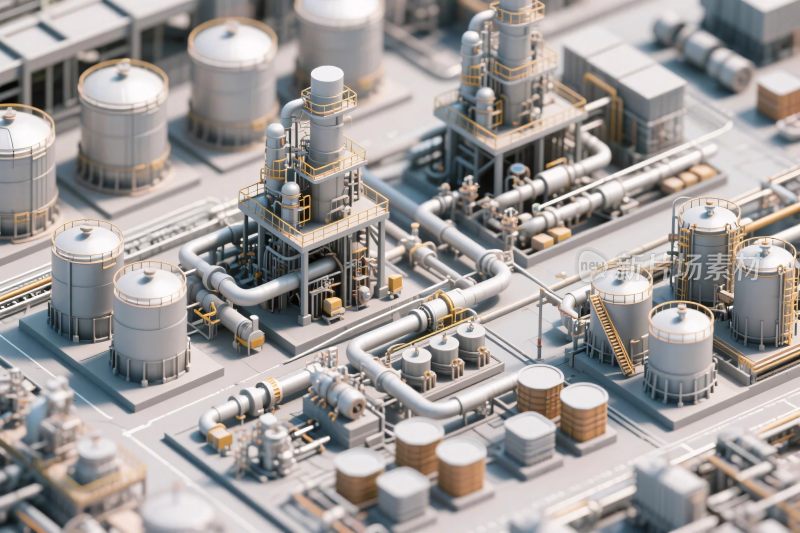 工业设施插画