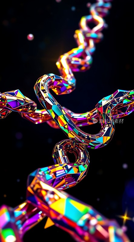 多彩几何螺旋结构