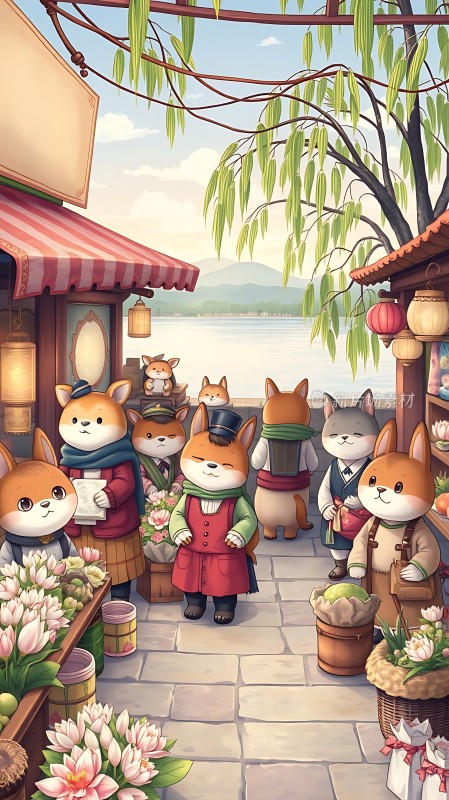 小镇上的萌宠集市