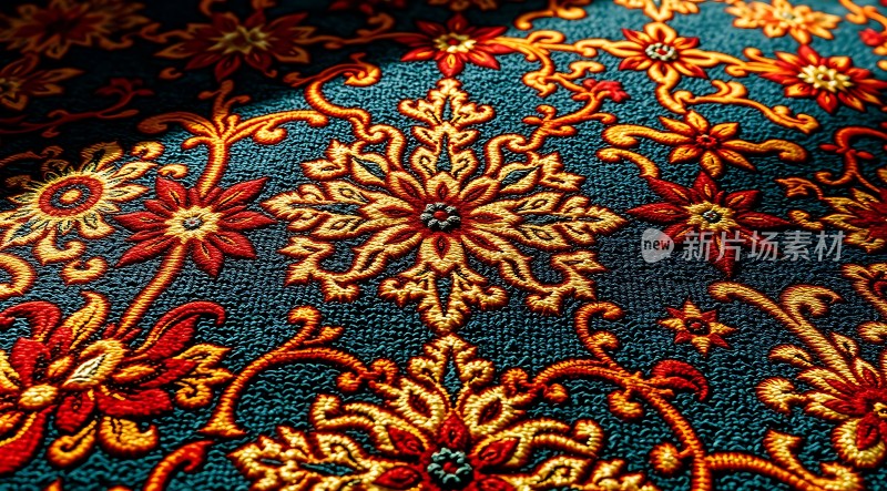 精美花纹布料展示