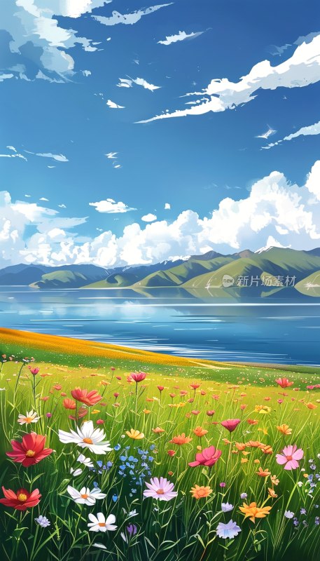 青海湖夏日风光