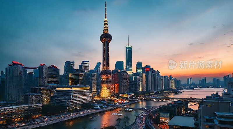 东方明珠与城市天际线