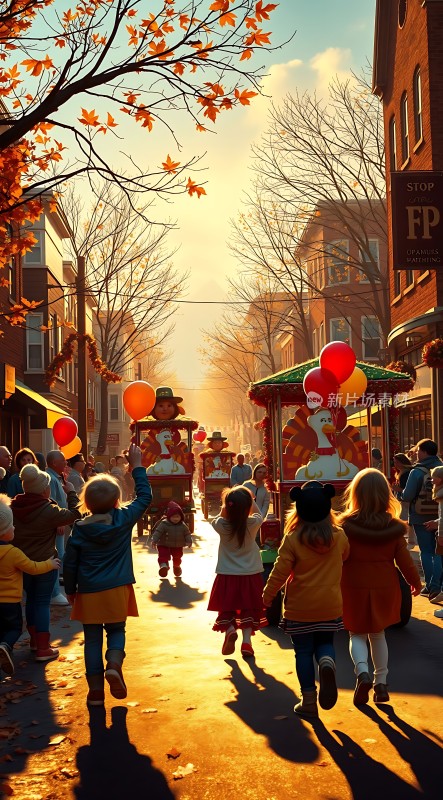 秋日游行欢乐时光