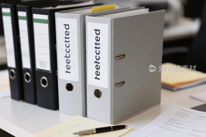 办公文件与文件夹场景