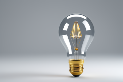 一个灯泡特写上面有灯高清图片 一个灯泡特写上面有灯高清图片