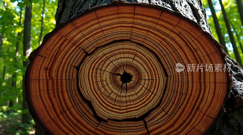 年轮故事树木的生命历程