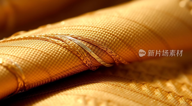 金色布料细节特写